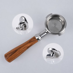 Porte-filtre 3-en-1 4Barista 58 mm – E61 (poignée en bois)