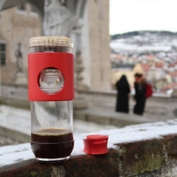 Cafetière Cafflano Go-Brew - rouge