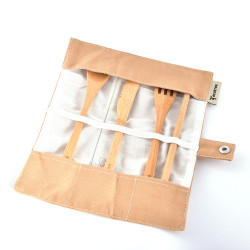 Couvert en bambou ecotree (5 pcs) + étui