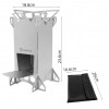 Rocket stove pliable Ecotree - réchaud à bois