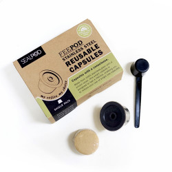 Capsule en acier inoxydable SEALPOD pour Tchibo Cafissimo ® et Caffitaly®