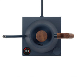 Fellow Stagg EKG PRO stone blue + walnut | Bouilloire électrique Gooseneck