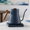 Fellow Stagg EKG Stoneblue + Noyer | Bouilloire électrique Gooseneck