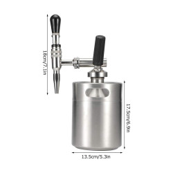 Nitro Cold Brew 2L acier inoxydable Mini fût 4Barista