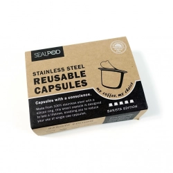 5x capsule rechargeable SEALPOD + 120 pcs d’opercules Nespresso ®