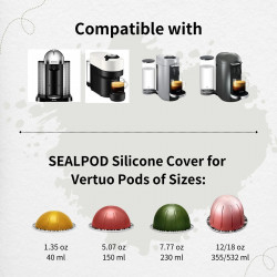 Housse en silicone SEALPOD pour Capsules Vertuoline - 4 pcs