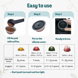 Housse en silicone SEALPOD pour Capsules Vertuoline - 4 pcs