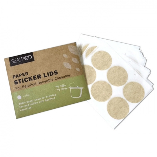 Couvercles de rechange SEALPOD 100 pcs pour Nespresso ® - préparation d’un thé ou d’un chocolat