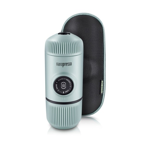 Commentaire client Cafetière de voyage Wacaco Nanopresso (arctic blue) + étui de protection